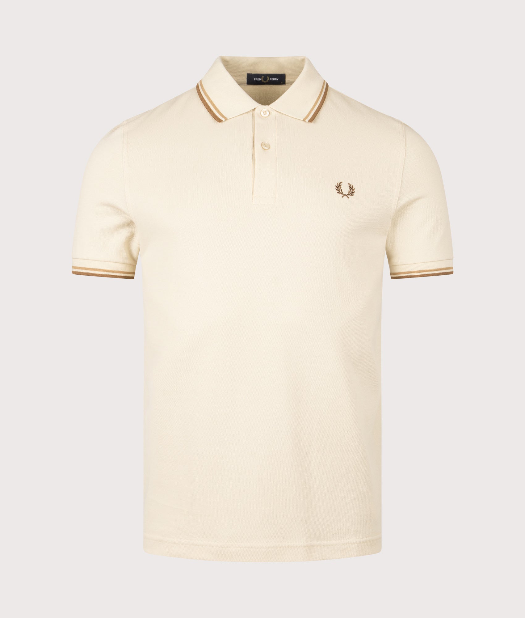 Twin Tipped Fred Perry Polo Shirt. Shot by EQVVS. Front shot.