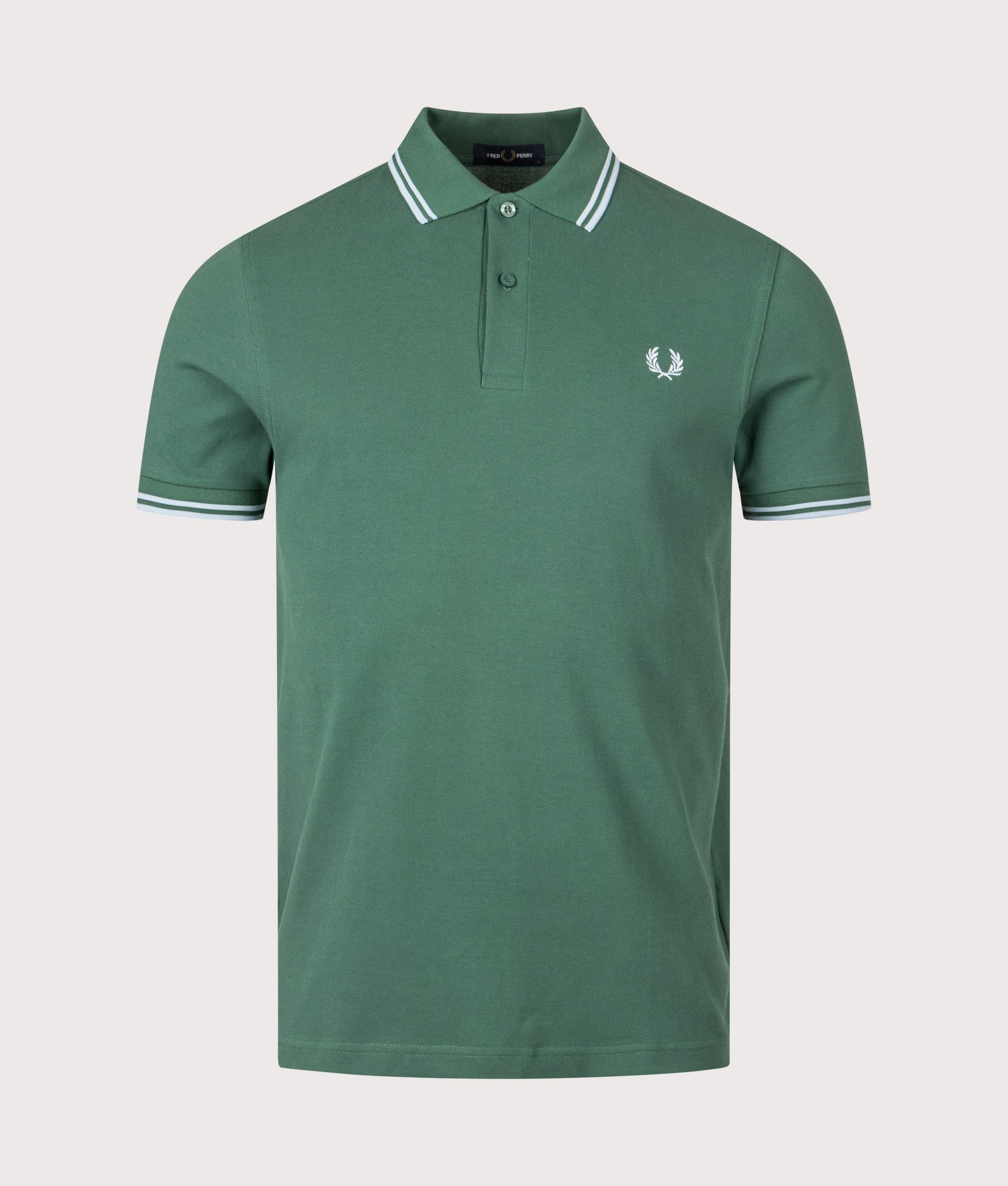Twin Tipped Fred Perry Polo Shirt. Shot by EQVVS. Front shot.