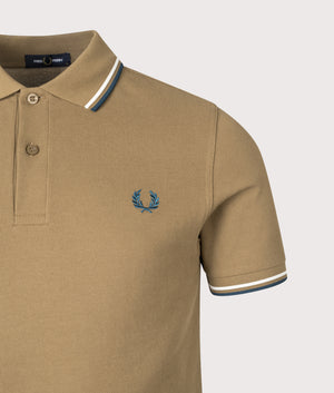 Twin Tipped Fred Perry Polo Shirt. Shot by EQVVS. Detail shot.