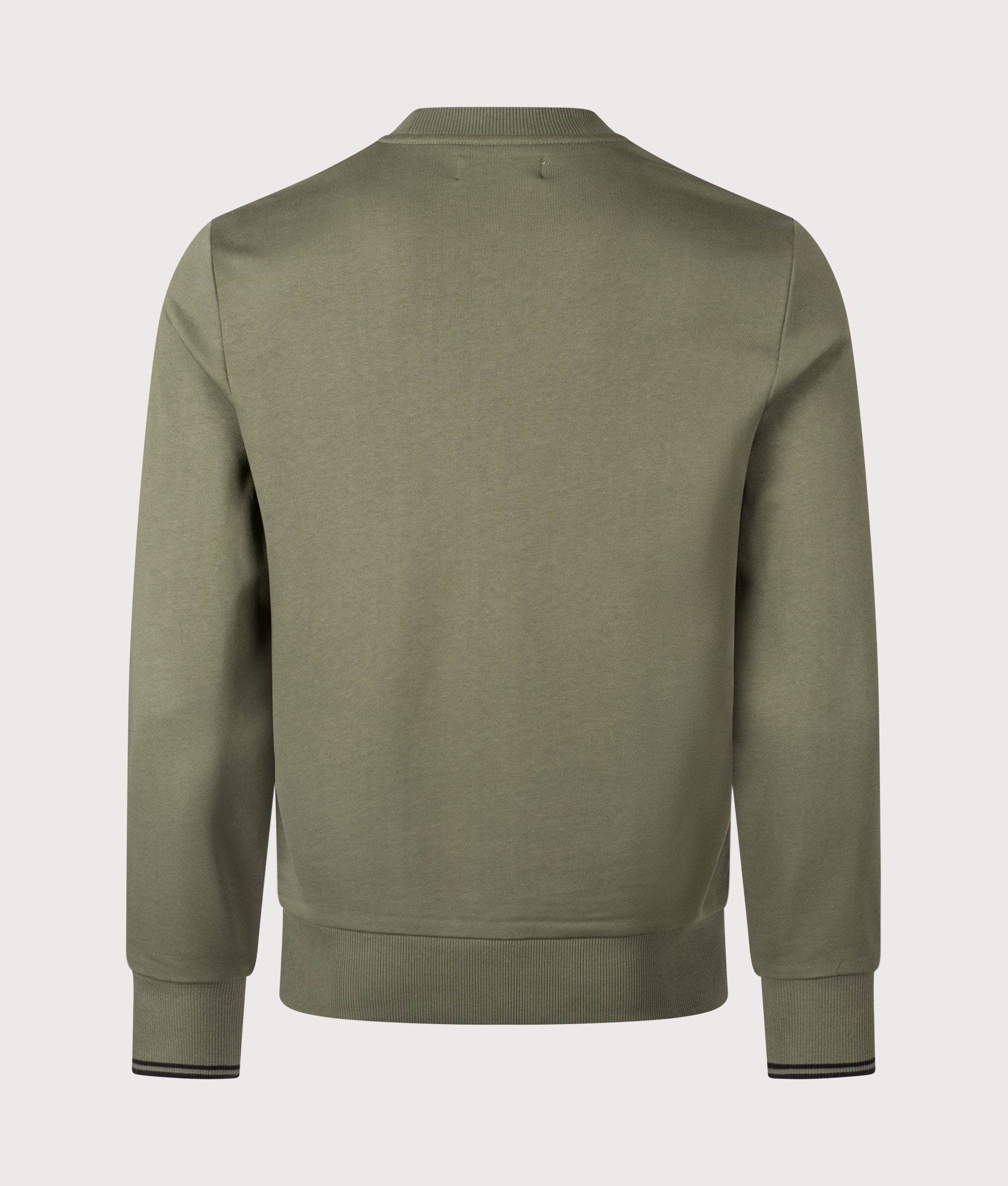 Regular Fit Crew Neck Sweatshirt in Laurel Wreath Green/Black