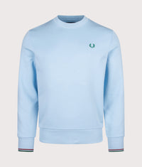 Crew Neck Sweatshirt: Z55 Track Blue/Burnt Red/Sport Green 