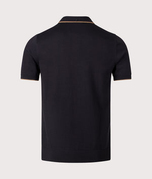 Pique Stitch Knitted Polo Shirt. Shot by EQVVS. Back shot.