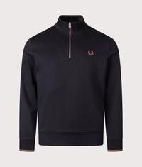 Quarter Zip Sweatshirt: S77 Black/Shaded Stone 