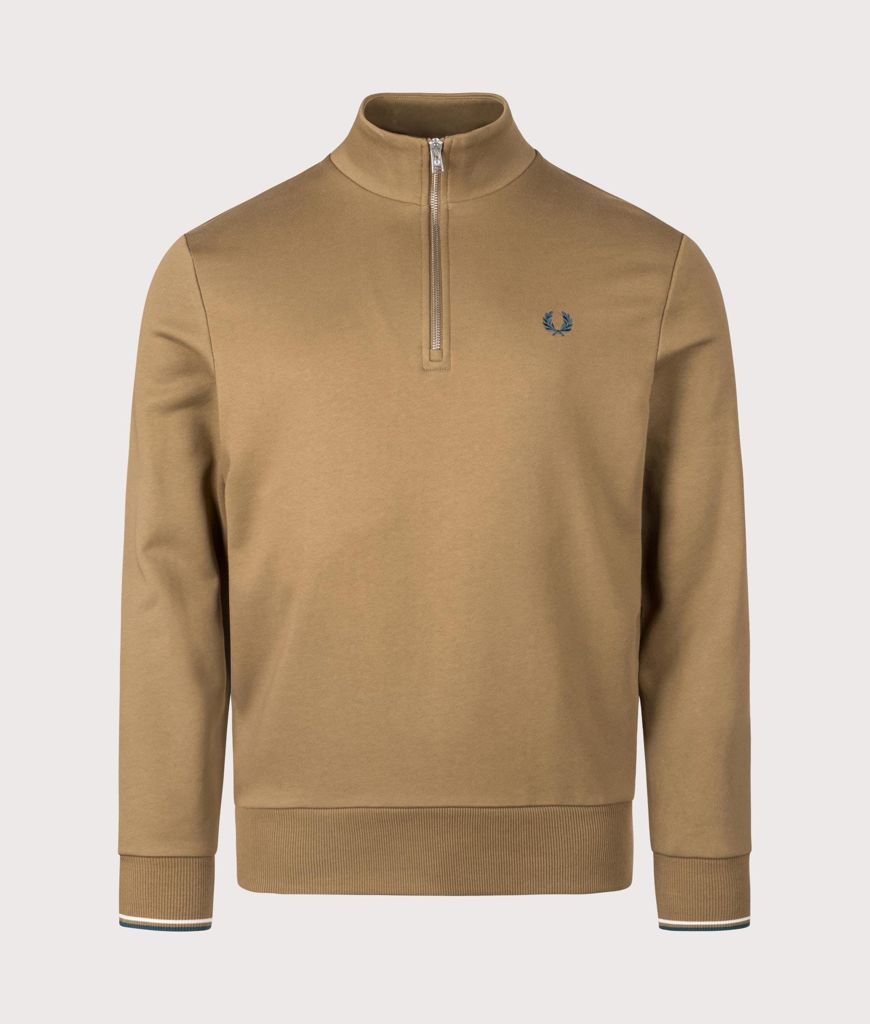 Quarter Zip Sweatshirt. Shot by EQVVS. Front shot.