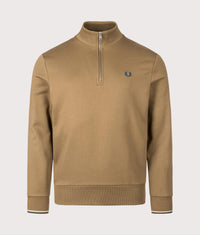 Quarter Zip Sweatshirt: Z60 Shaded Stone/Ecru/Dark Petrol 