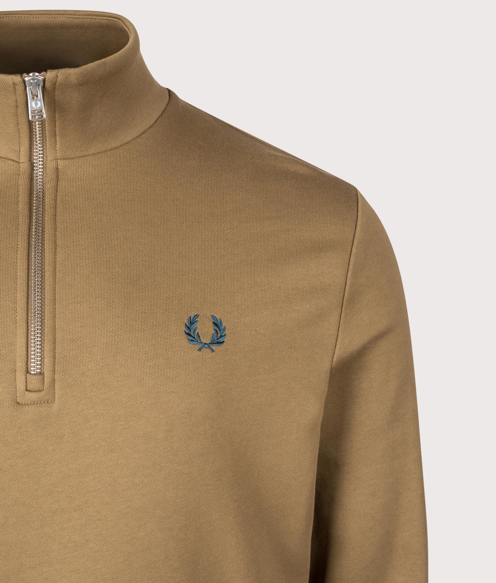 Quarter Zip Sweatshirt. Shot by EQVVS. Detail shot.