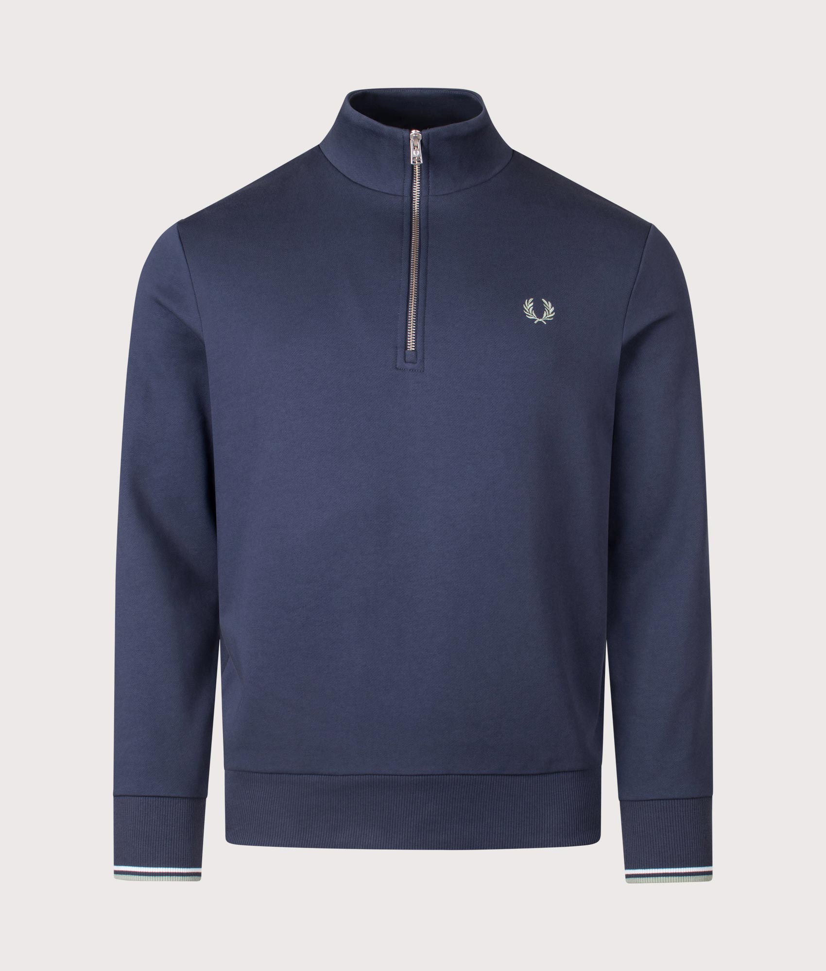 Quarter Zip Sweatshirt. Shot by EQVVS. Front shot.