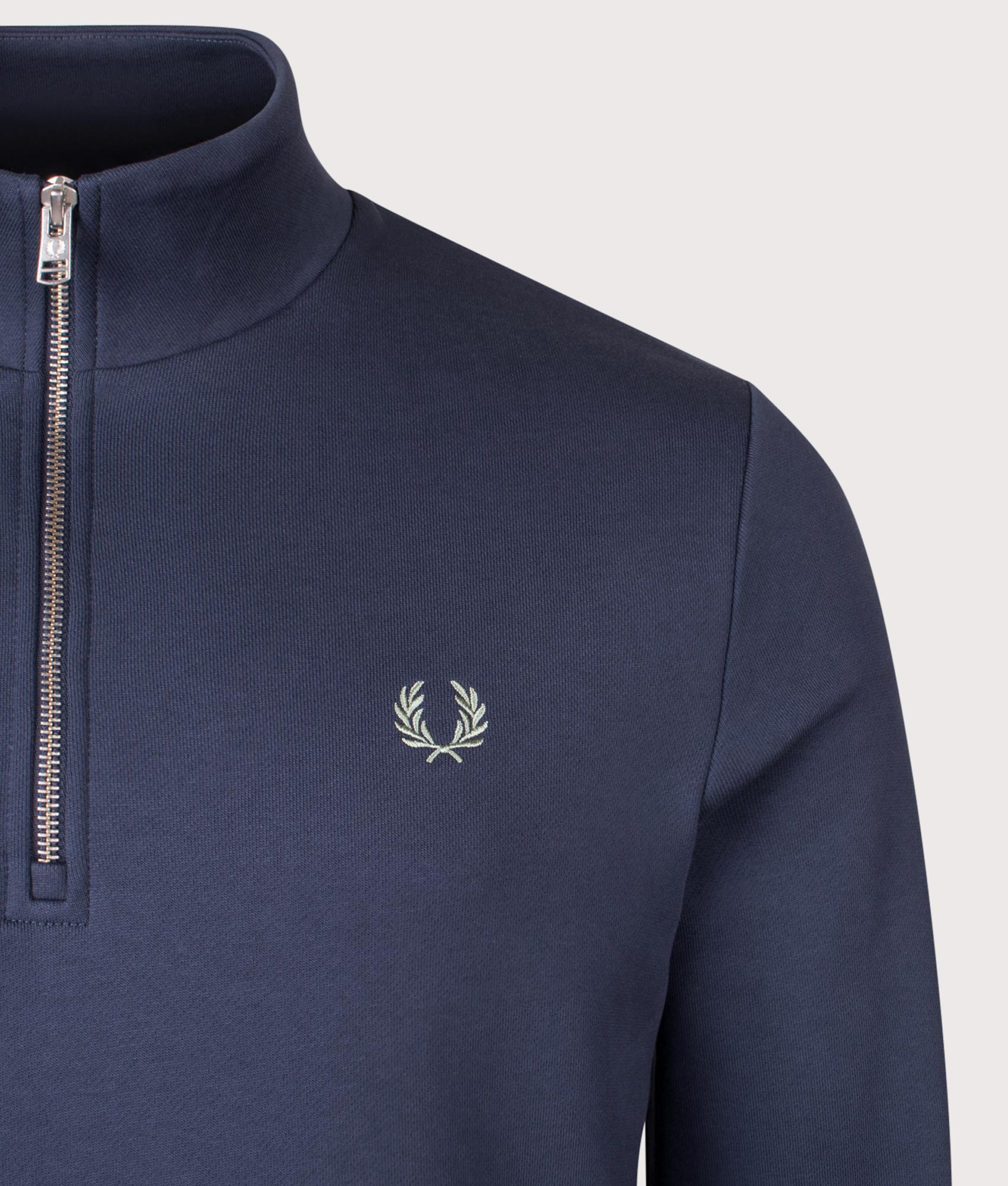 Quarter Zip Sweatshirt. Shot by EQVVS. Detail shot.