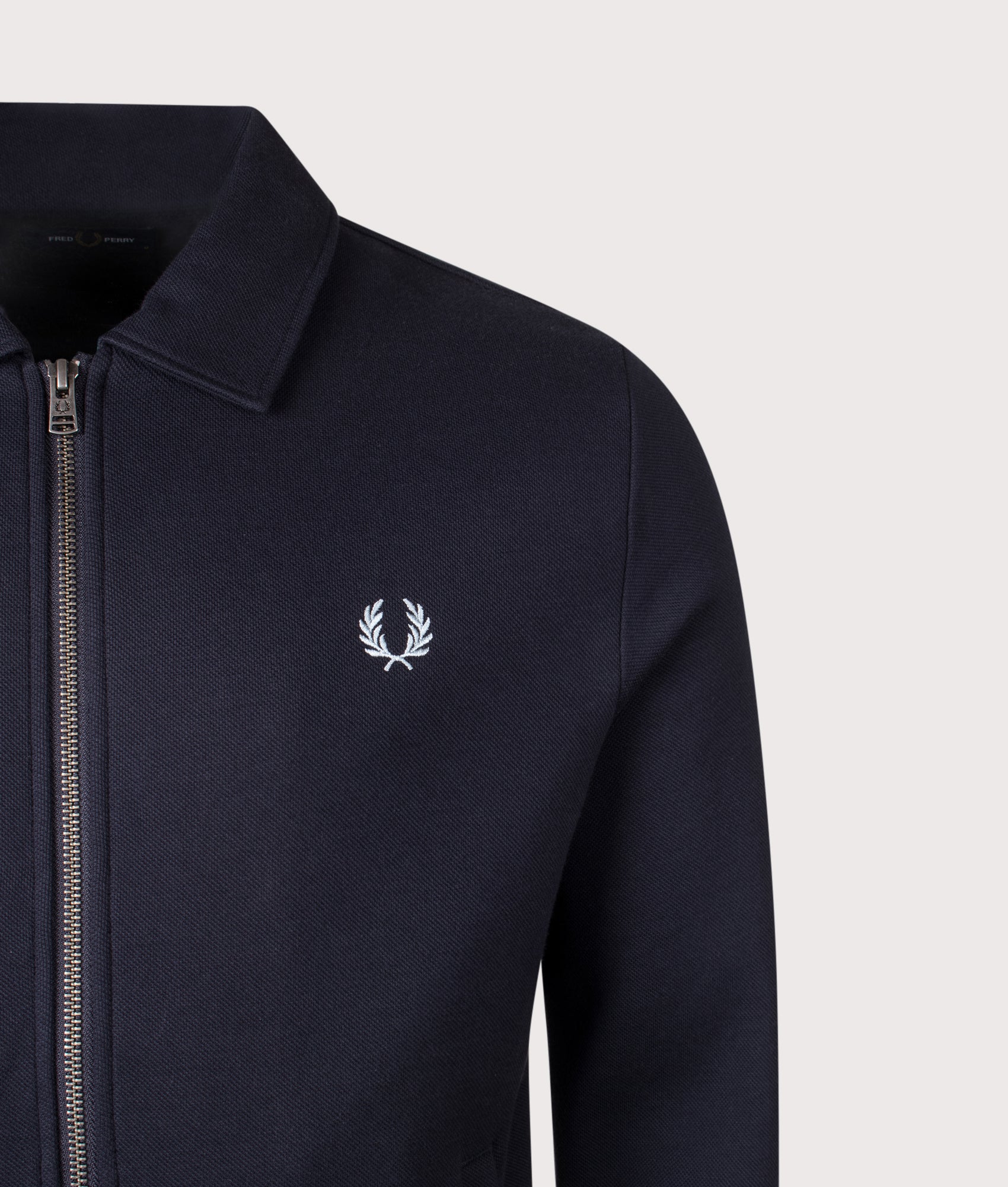 Regular Fit Zip Through Collared Sweatshirt