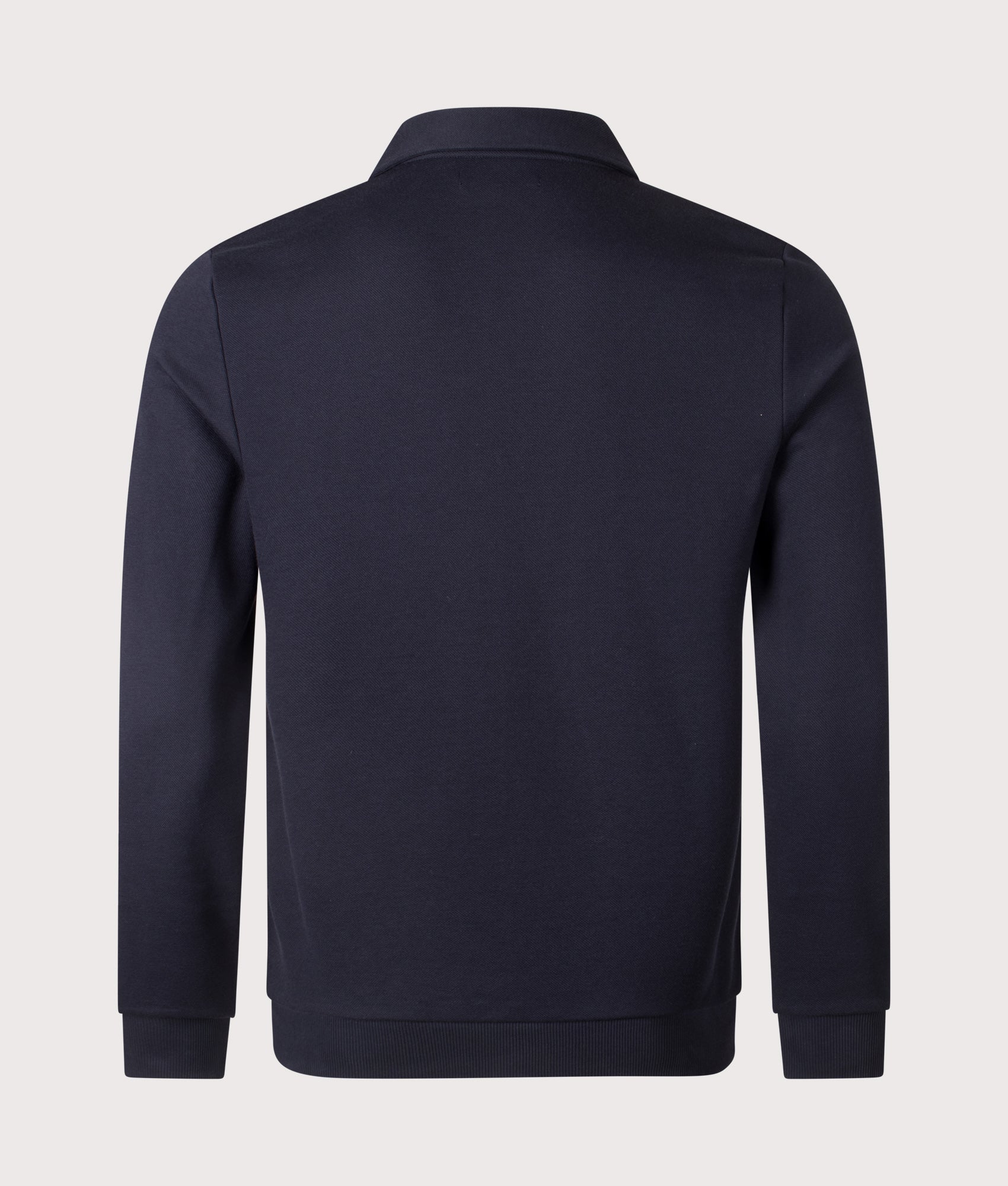 Regular Fit Zip Through Collared Sweatshirt