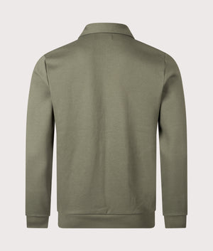 Zip Through Collared Sweatshirt. Shot by EQVVS. Back shot.