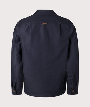 Brushed Twill Overshirt. Shot by EQVVS. Back shot.