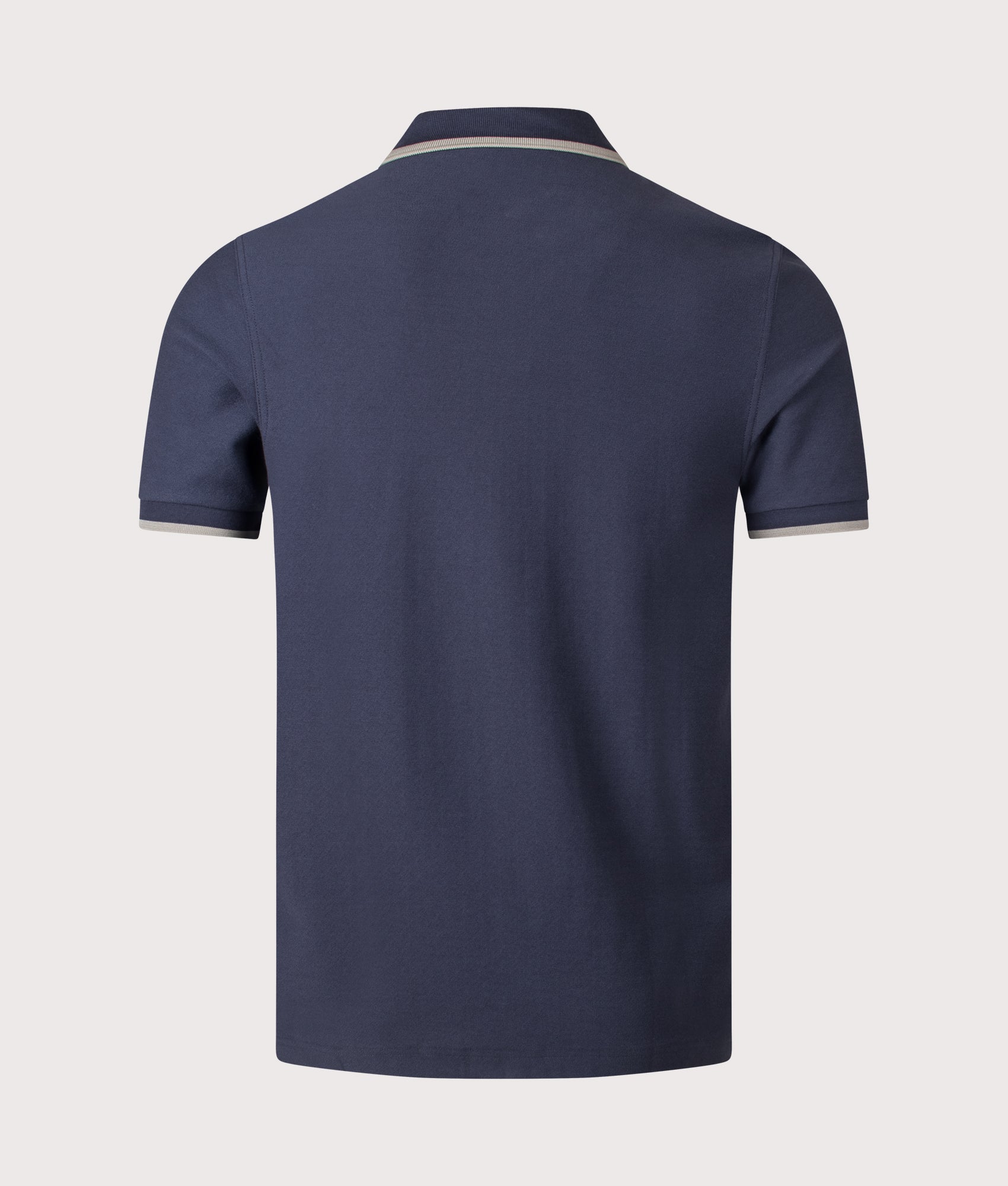 Crepe Pique Polo Shirt. Shot by EQVVS Back shot.