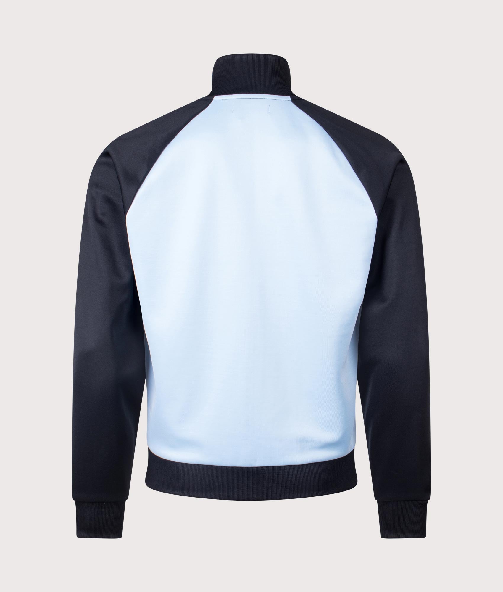 Contrast Sleeve Track Jacket. Shot by EQVVS. Back shot.