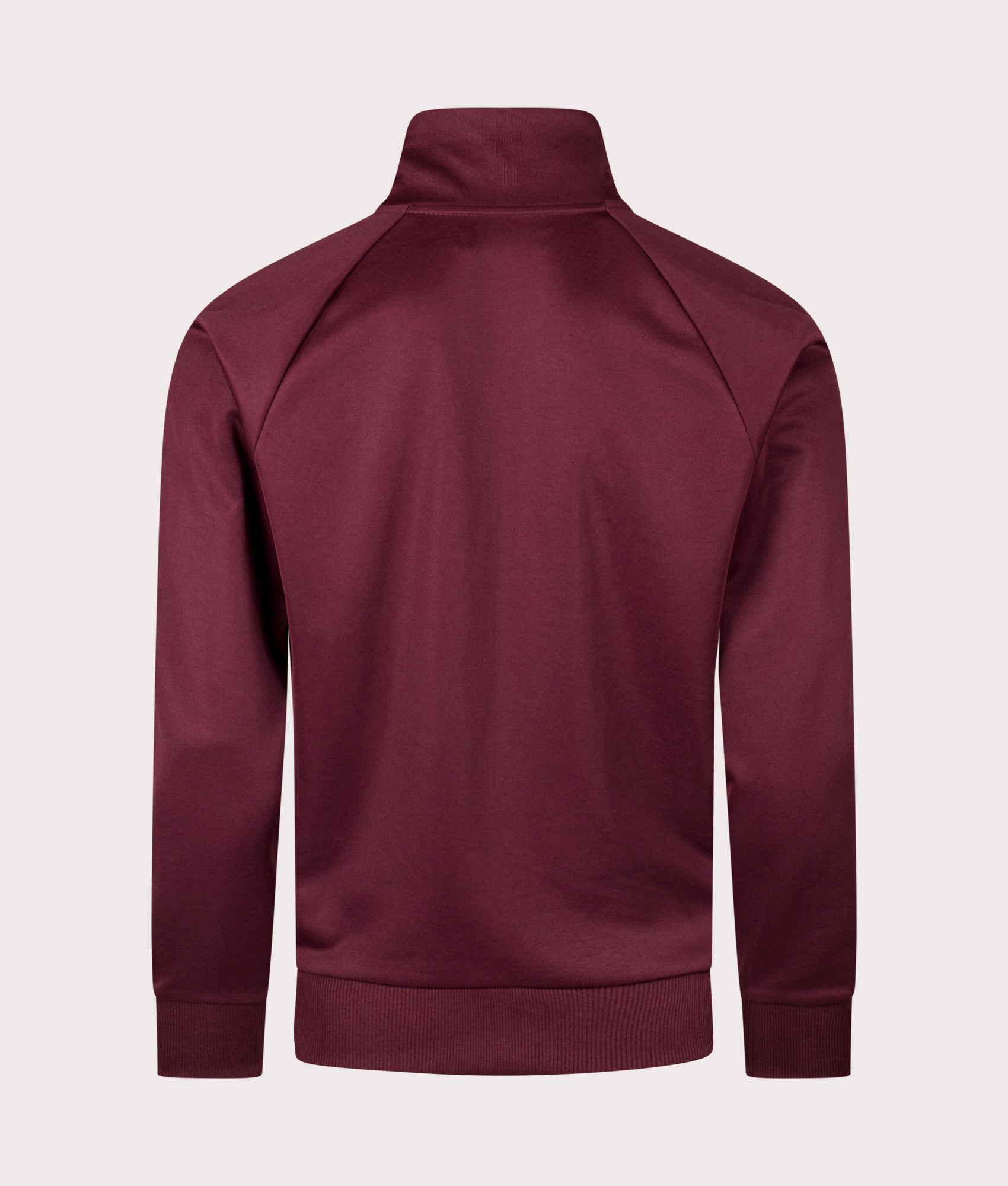 Argyle Track Jacket by Fred Perry in Oxblood. Shot by EQVVS. Back shot.