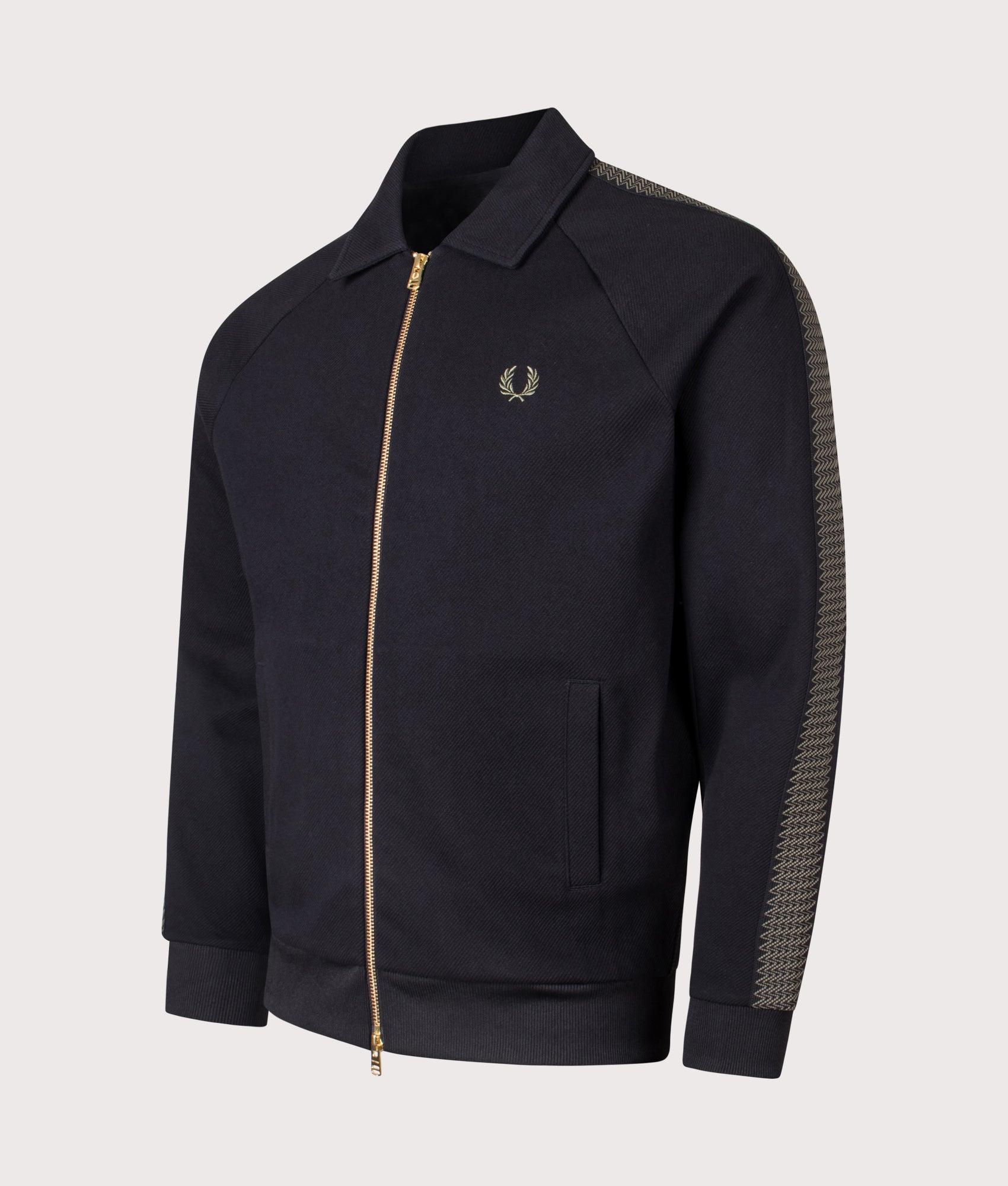 Tennis Grip Taped Track Jacket. Shot by EQVVS. Front detail shot.