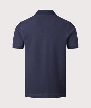 Panelled Button Through Polo Shirt. Shot by EQVVS. Back shot.