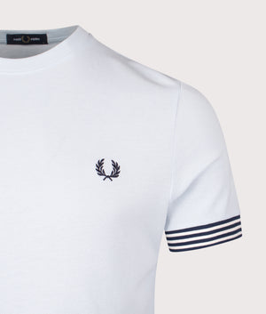 Striped Cuff T-Shirt. Shot by EQVVS. Detail shot.