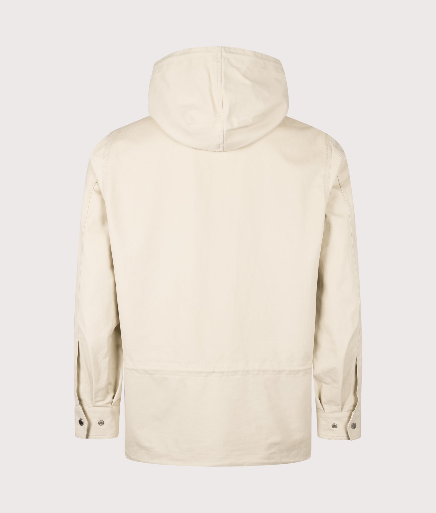 Coaches Smock Jacket in Oatmeal. | Fred Perry | Shot at EQVVS | Back shot