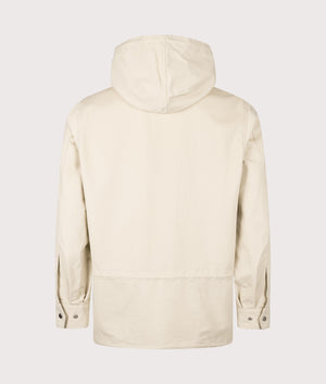Coaches Smock Jacket in Oatmeal. | Fred Perry | Shot at EQVVS | Back shot