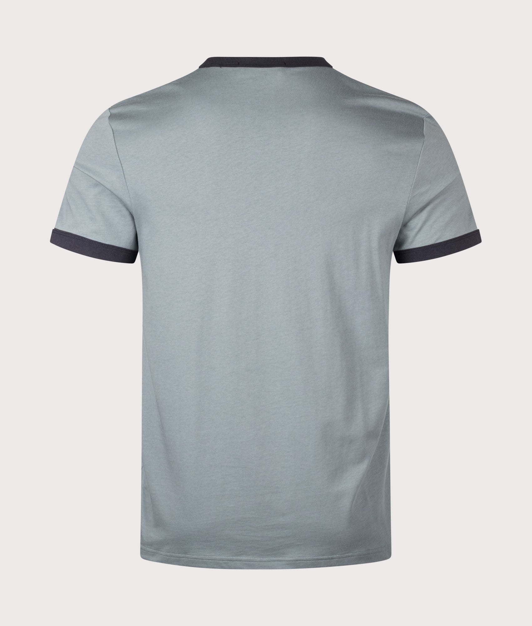 Ringer T-Shirt in Stockport Blue/Navy | 100% Cotton | Fred Perry | EQVVS | Back shot 