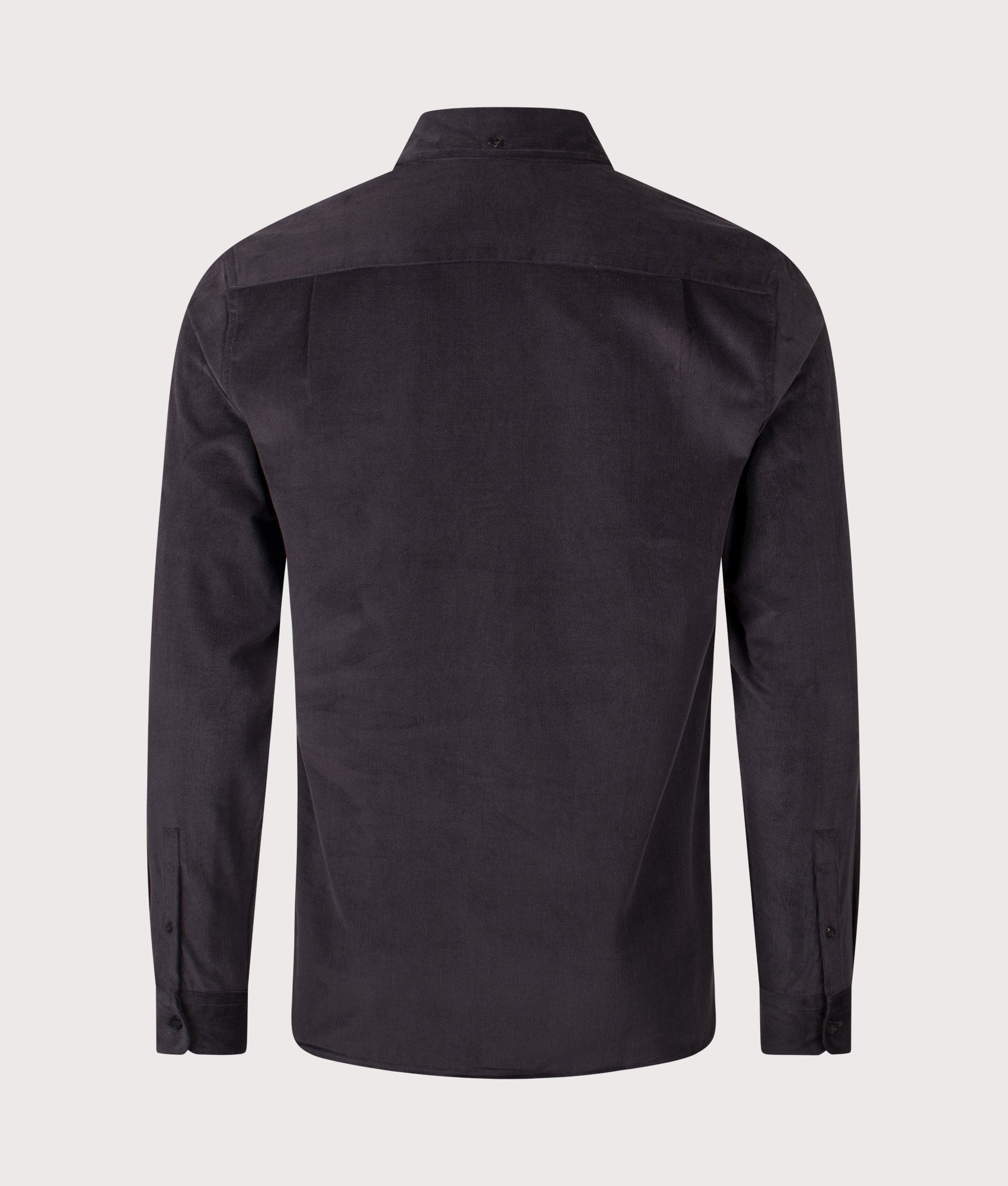 Needle Cord Shirt in Anchor Grey | 100% Cotton | Fred Perry | EQVVS | Back shot 