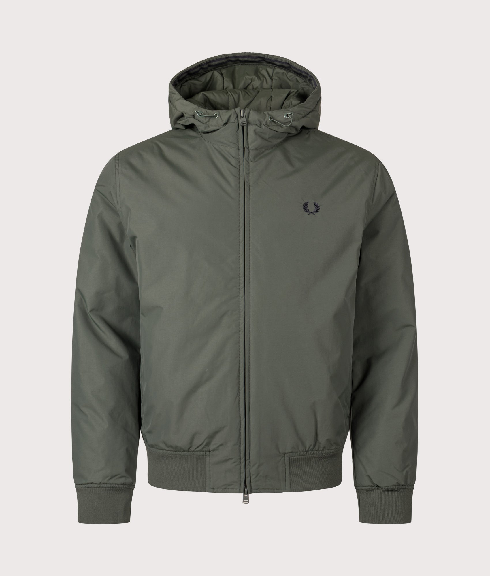 Hooded Brentham Jacket in Court Green | Fred Perry | EQVVS | Front shot 