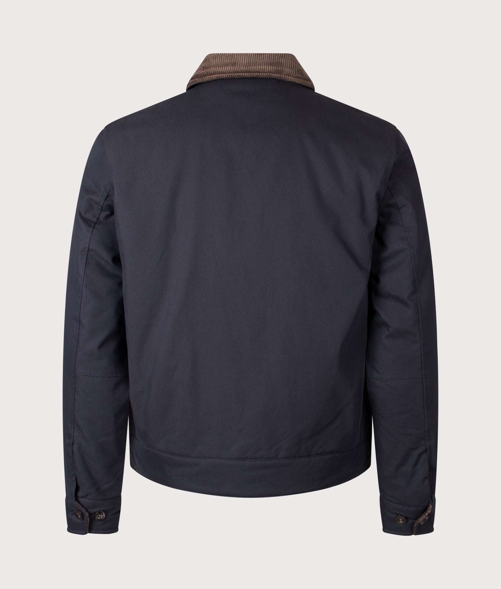 The Caban Jacket by Fred Perry in Navy. Shot by EQVVS. Back shot.