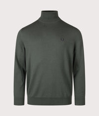 Roll Neck Jumper: X89 Court Green 