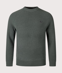 Lambswool Raglan Jumper: X89 Court Green 