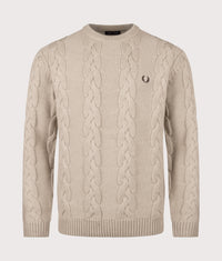 Chunky Cable Knit Jumper: Z19 Warm Oat 