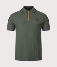 Crepe Piqué Polo Shirt: X89 Court Green 