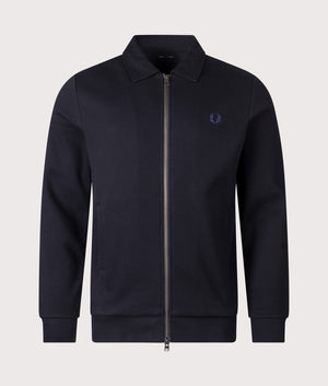 トップス Fred Perry Zip Through Sweatshirt Regular Fit Zip Through Collared Sweatshirt in Black | Fred Perry
