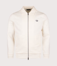 Zip Through Collared Sweatshirt: 560 Ecru 
