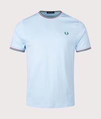 Twin Tipped T-Shirt: Z55 Track Blue/Burnt Red/Sport Green 