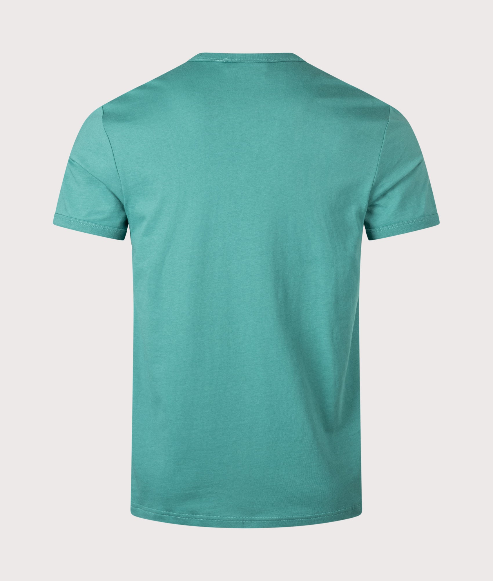 Ringer T-Shirt in Deep Mint | 100% Cotton | Fred Perry | EQVVS | Back shot 