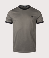 Ringer T-Shirt: U70 Field Green/Black 