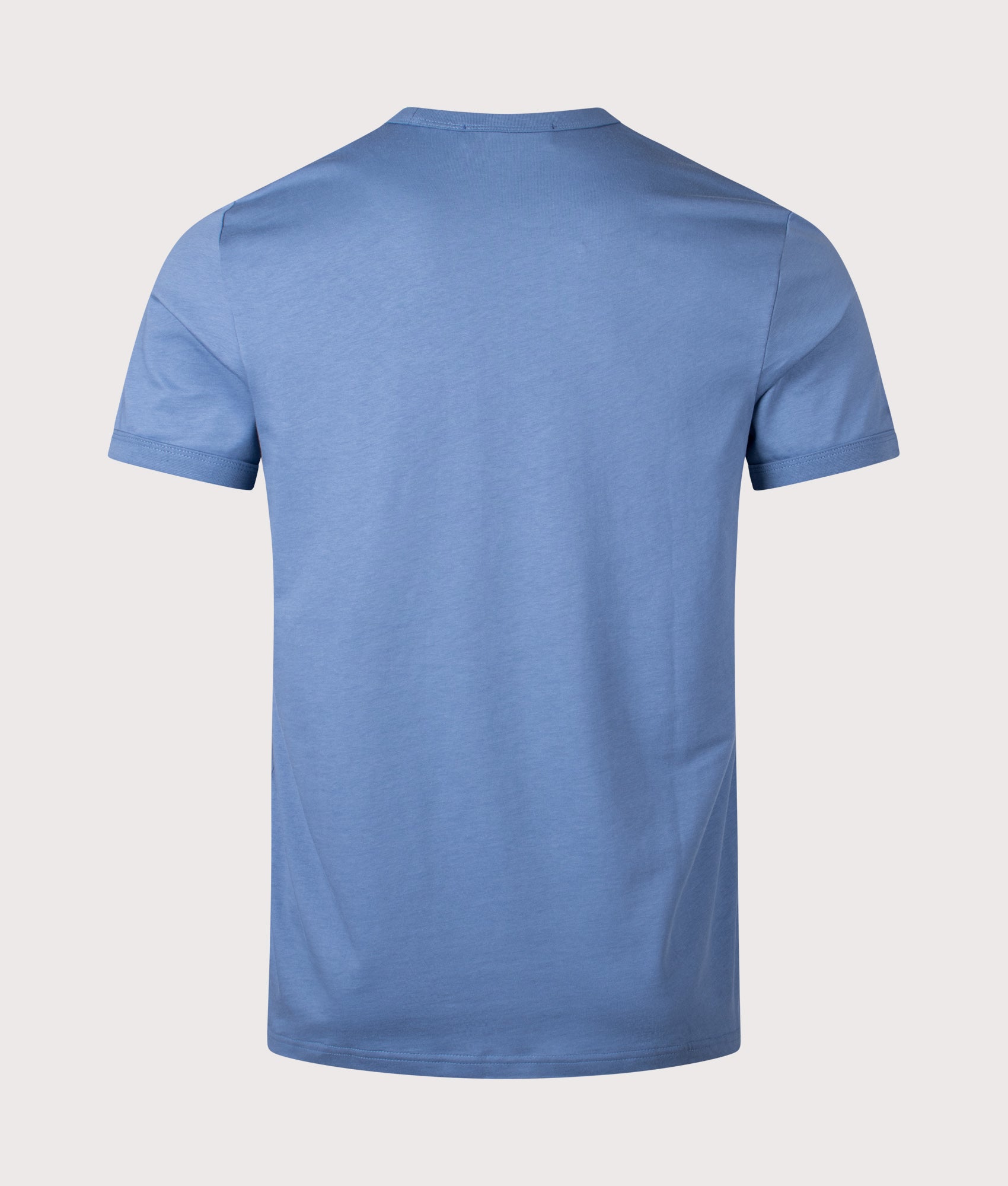 Ringer T-Shirt in Ace Blue | 100% Cotton | Fred Perry | EQVVS | Back shot 