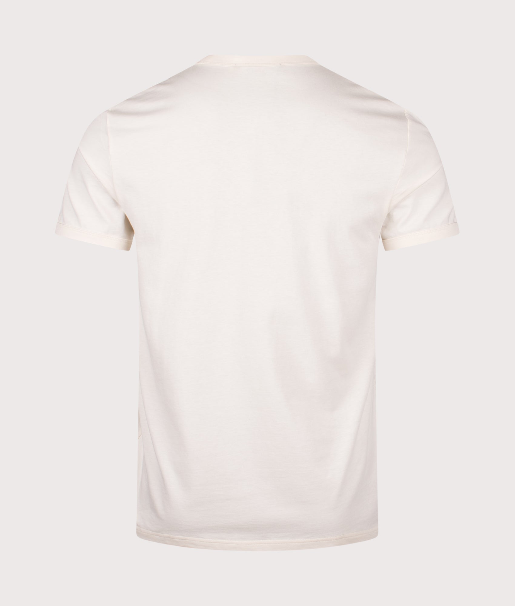 Ringer T-Shirt in Ecru | 100% Cotton | Fred Perry | EQVVS | Back shot 