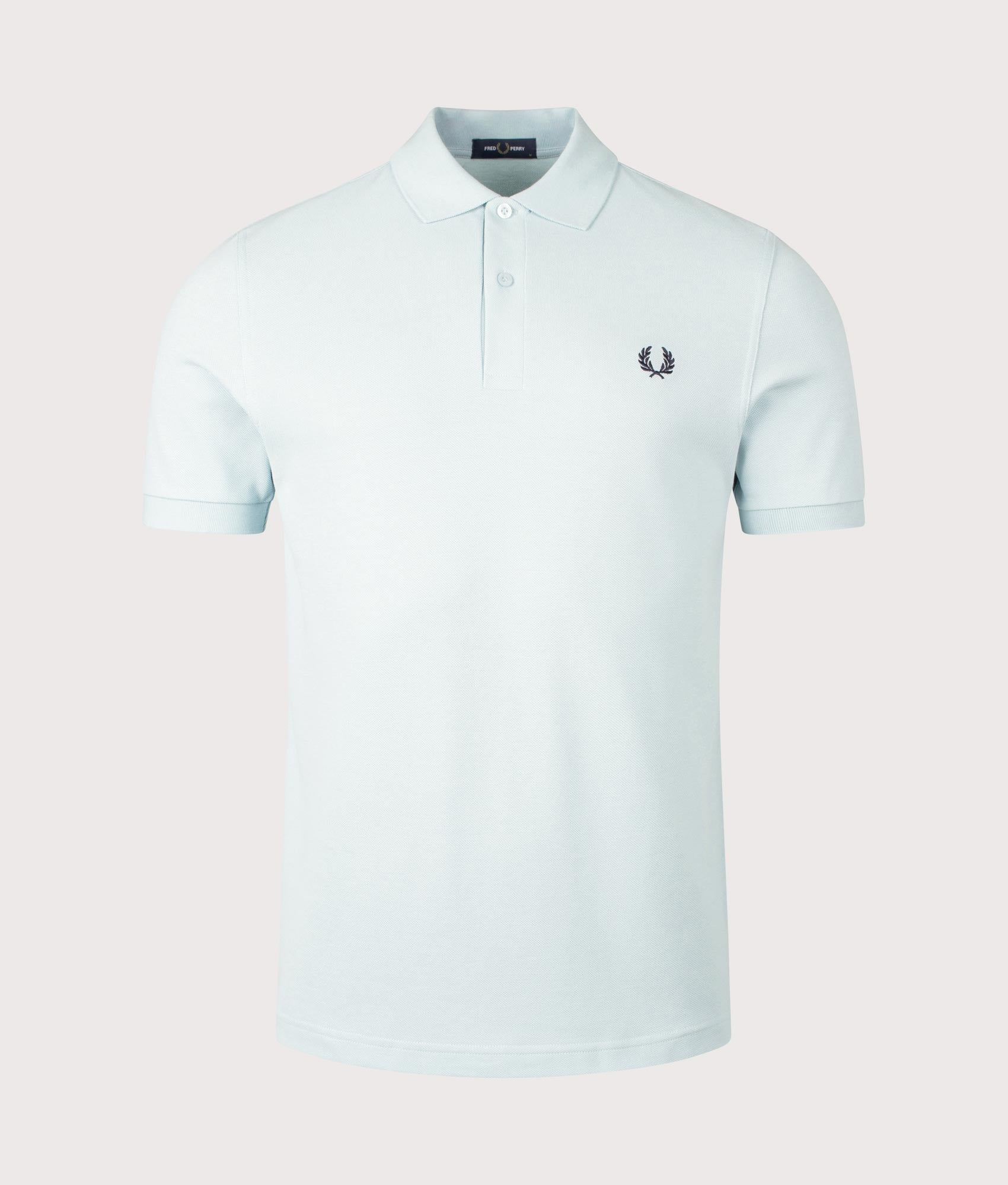 Fred Perry Fred Perry Polo Shirt Ball Boy Blue and Dark Air Force at EQVVS Menswear. Front shot.