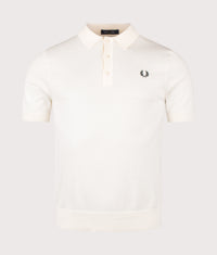 Long Staple Cotton Knitted Polo Shirt: 170 Ecru 