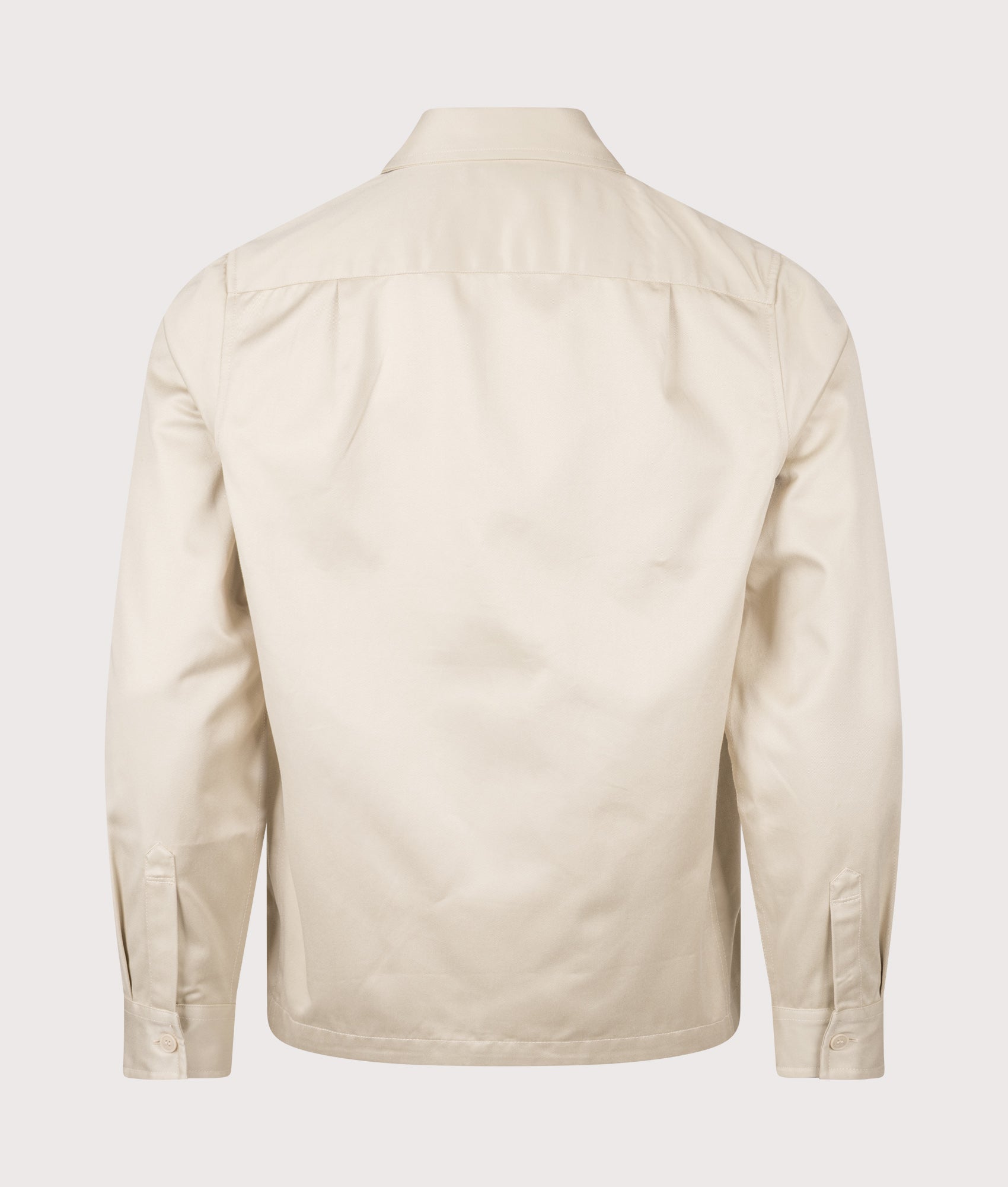 Twill Overshirt in Oatmeal | Fred Perry | EQVVS Twill Overshirt in Oatmeal | Fred Perry | EQVVS