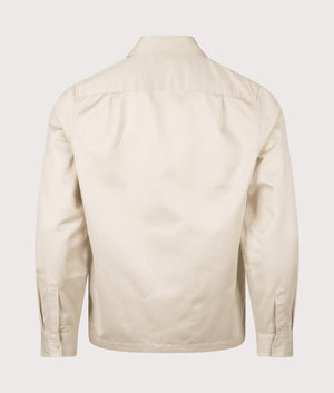 Regular Fit Twill Overshirt in Oatmeal | Fred Perry | EQVVS