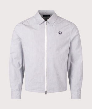 FRED PERRY ホワイト ジップアップジャケット UK 8 Fred Perry White
