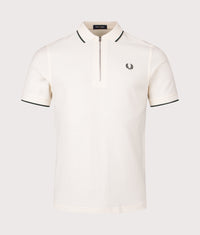 Crepe Piqué Polo Shirt: 560 Ecru 