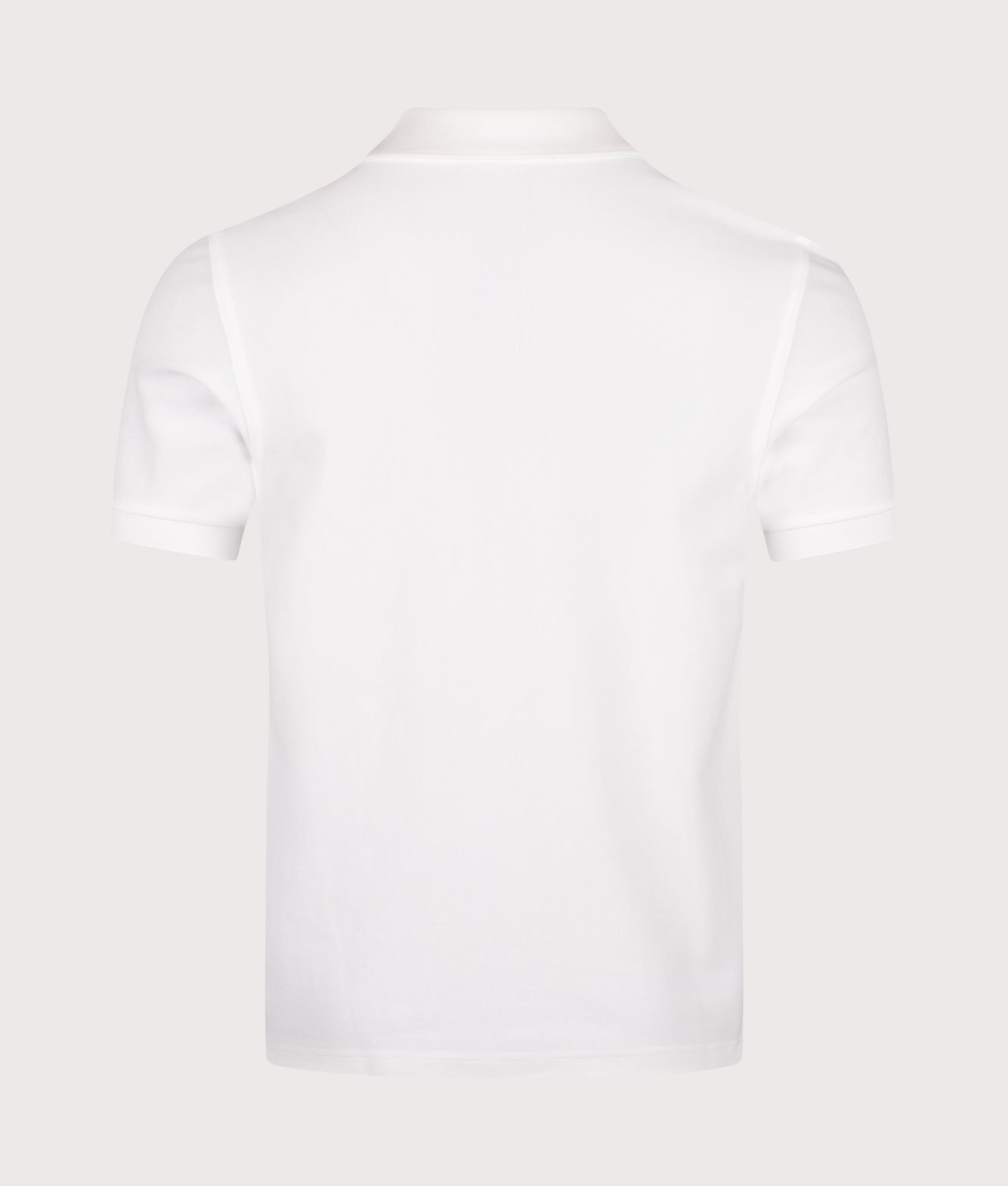 Vertical Stripe Zip Neck Polo Shirt in Snow White | Fred Perry | EQVVS Menswear | Back shot.