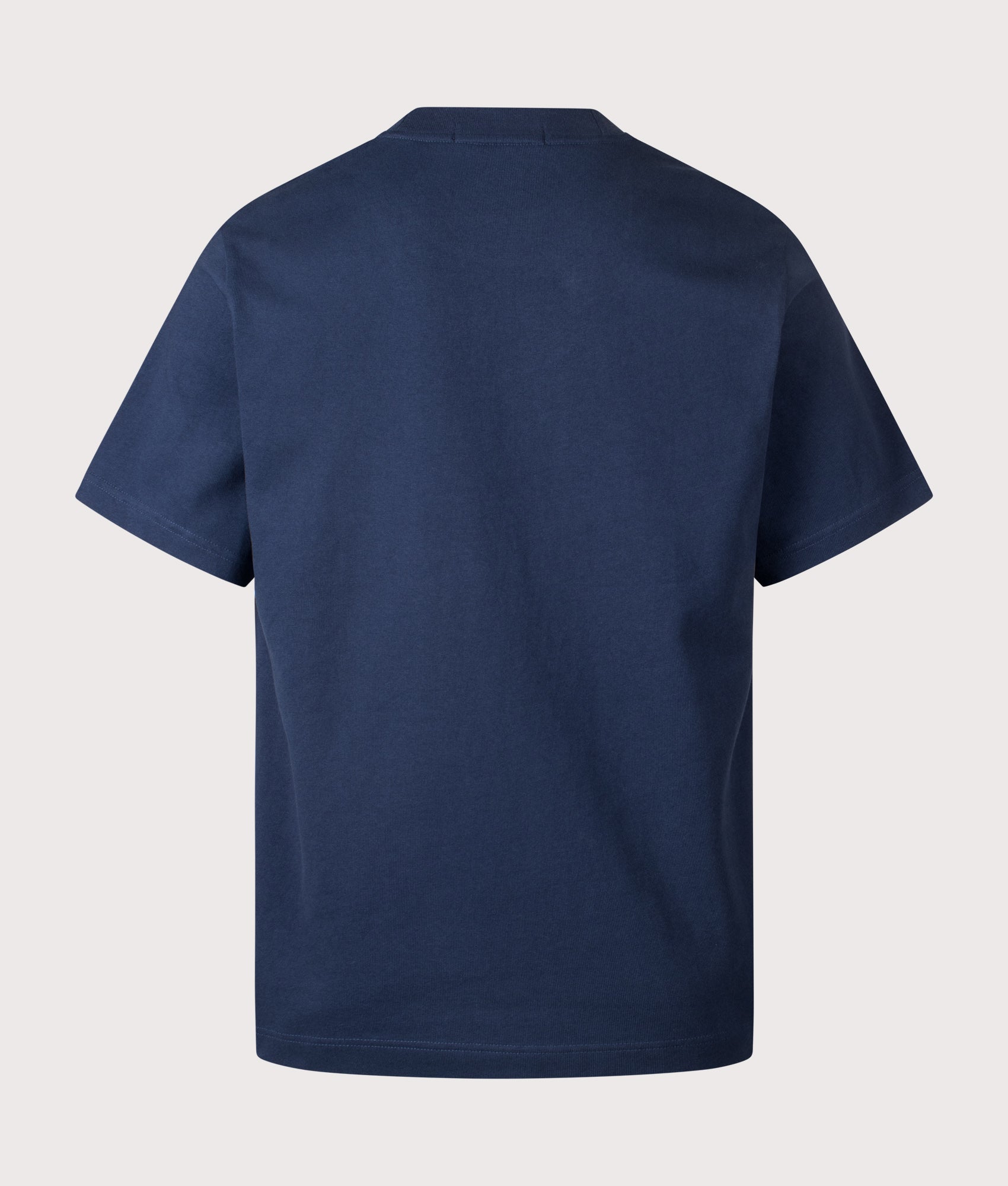 Fred Perry Original Sportswear T-Shirt in Tennis Blue at EQVVS Menswear. Back shot.