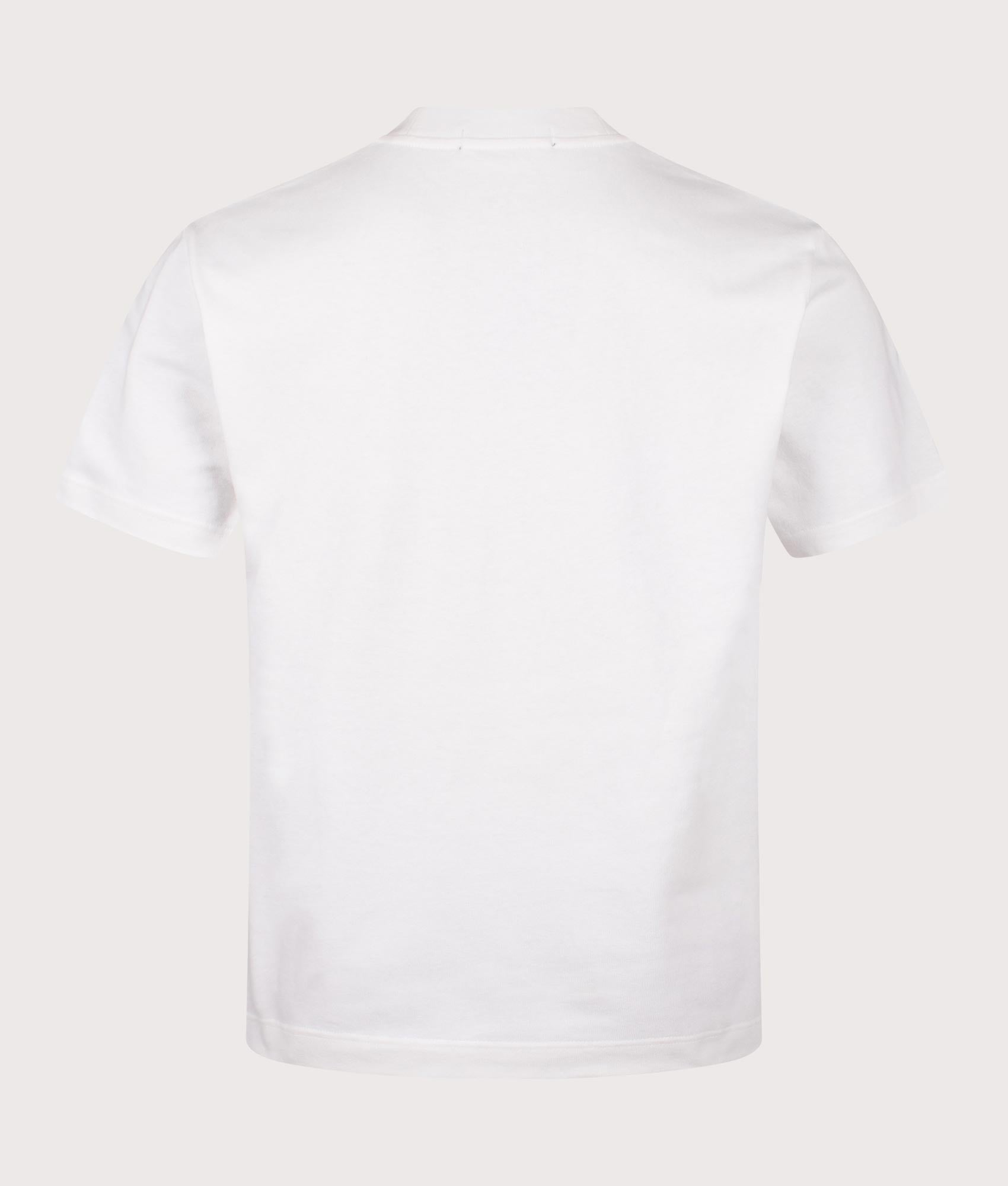 Fred Perry Original Sportswear T-Shirt in Snow White at EQVVS Menswear. Back shot.