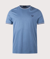 Twin Tipped T-Shirt: 89A Ace Blue/Snow White/Tennis Blue 