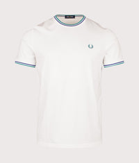 Twin Tipped T-Shirt: 94A Snow White/Deep Mint/Soho Eclipse 